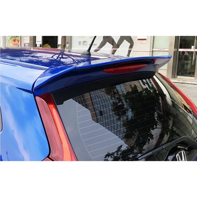 For Honda fit/jazz Spoiler High Quality ABS Material Car Rear Wing Primer Color Rear Spoiler For Honda Fit B Spoiler 2014-2016