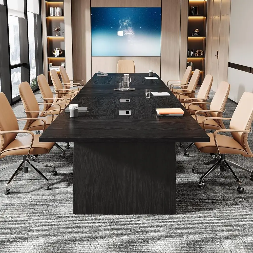 

Elegant 8-10 Seater Conference Table Suitable Large Meetings Office Seminars Business Discussions(Item Package Quantity: 2)