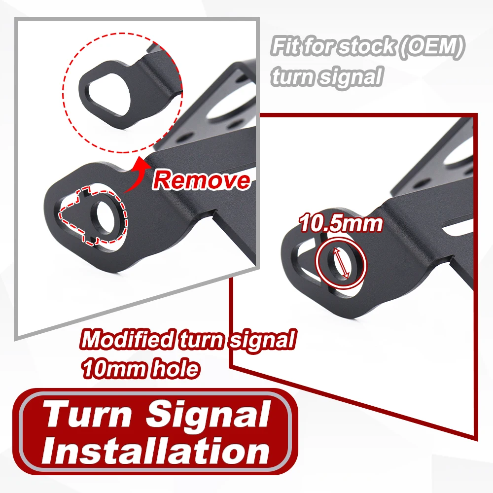 Fit For Yamaha YZF-R6 R6 2006-2023 Rear Tail Tidy Fender Eliminator Kit License Plate Holder Bracket Black Motorcycle Aluminum