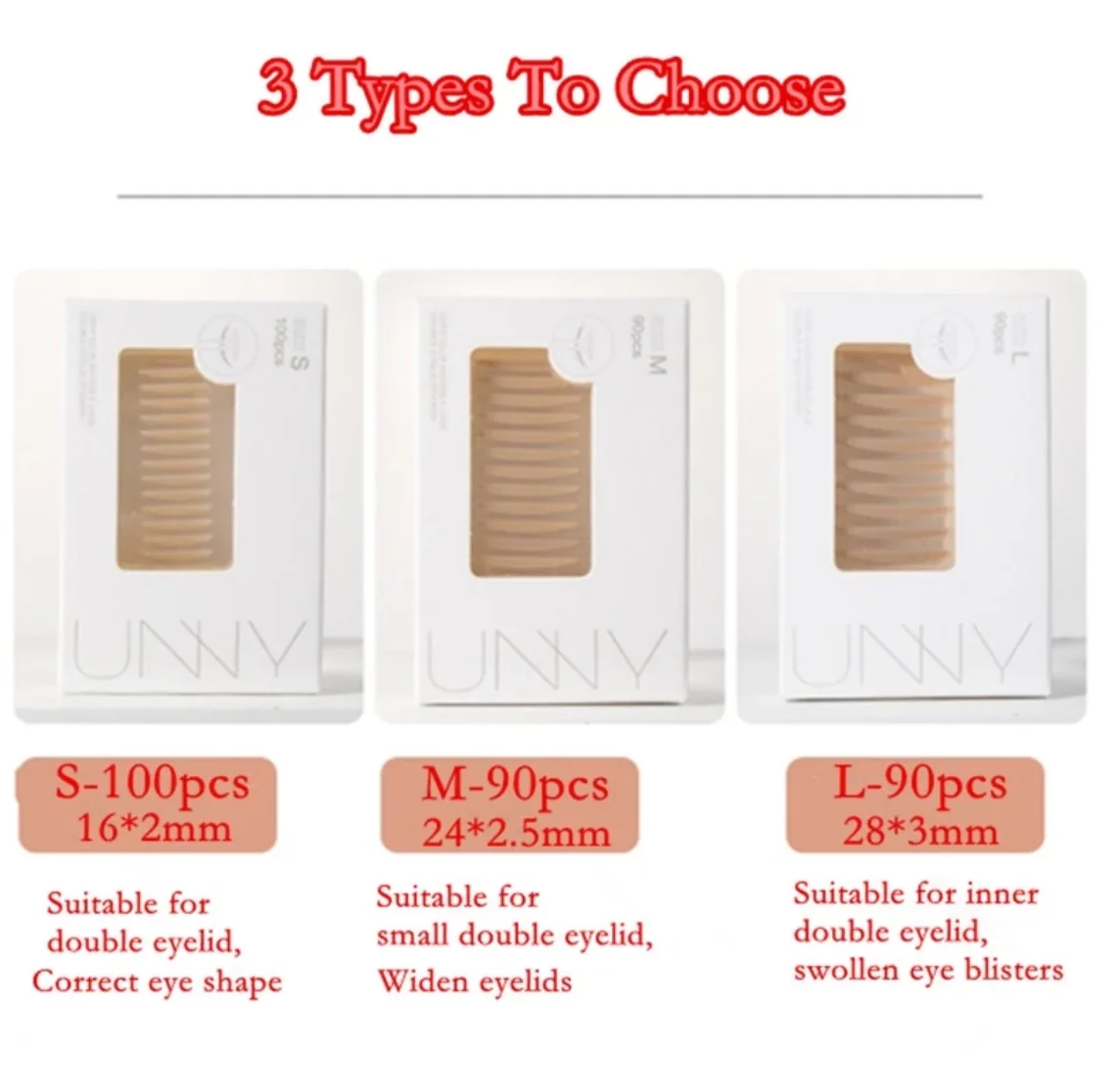Unny Club Double Eyelid Stickers Seamless Natural Lace Invisible Makeup S M L Makeup Cosmetic