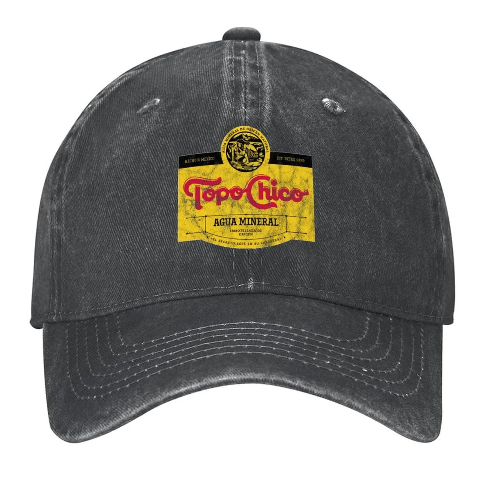 

Topo Chico agua mineral worn and washed logo (sparkling mineral water) Baseball Cap Kids Hat Hip Hop Elegant Women's Hats Men's