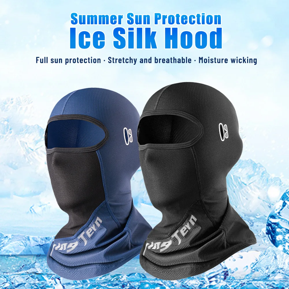 NEW ThinkRider Bike Mask For The Face Summer Breathable Sun UV Protection Balaclava Glasses Hole Men Women Quick-Drying Mask