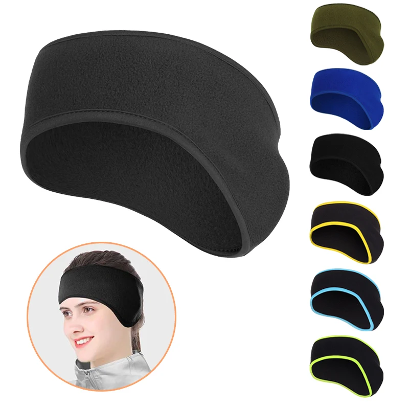 1PC Ear Warmer Headband Winter Sweatband Fleece Ear Cover for Women Girls Running Headband Men Outdoor Sports Ear Muffs