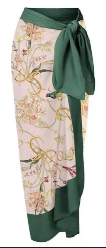 Maillot de bain une pièce sexy pour femmes, bikini deux pièces, jupe à lacets, ensemble robe longue en mousseline de soie, nouvelle collection 2025