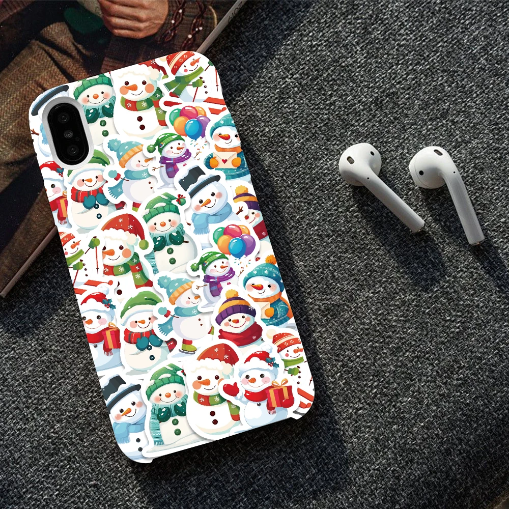 500PCS Cute Snowman Roll Stickers Cartoon INS Style Graffiti Decals For Notebooks Luggage Laptop Refrigerator Stickers Toy