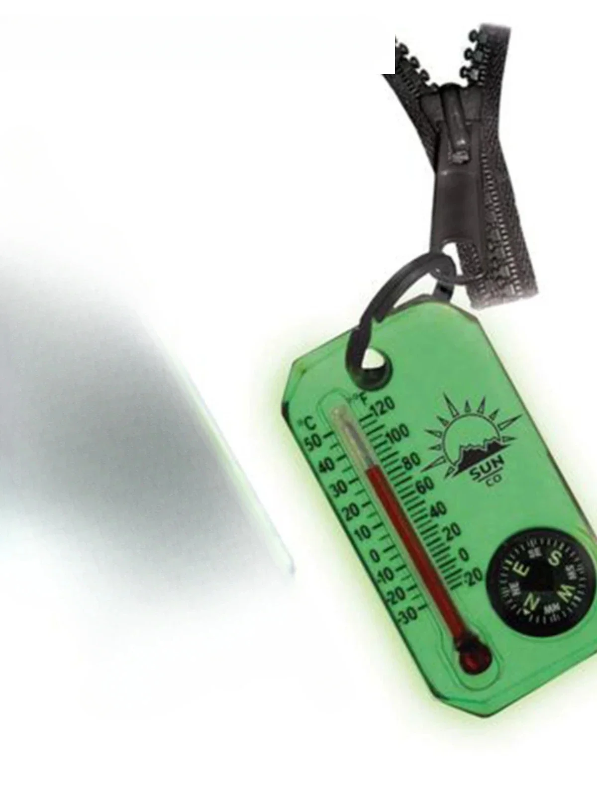 

Imported Travel Mini Portable Night Light High Precision Mountaineering Little Finger North Compass Thermometer for Children