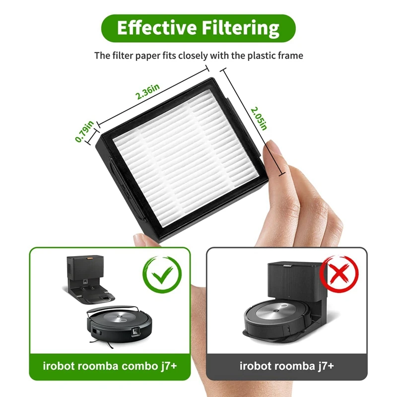 Сменные Роликовые боковые щетки для Irobot Roomba Combo J7 +