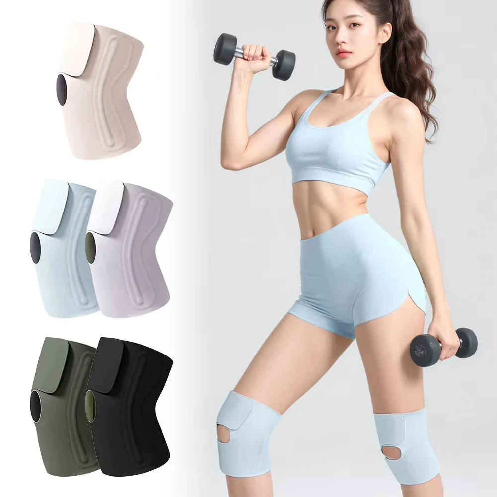 

1 шт. Спортивный дышащий тонкий наколенник для защиты мениска, поддержки суставов и восстановления, регулируемый, с нескользящим ремнем для надколенника