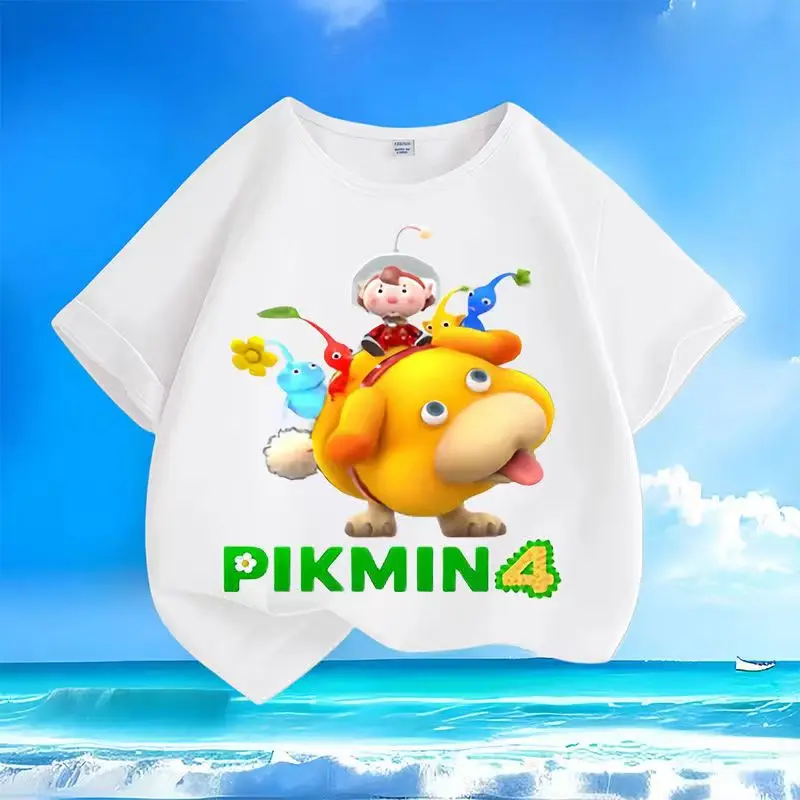 

Kids hot selling T-shirt for boys and girls, casual outdoor sports short sleeved top, printed cartoon anime T-shirt pullover