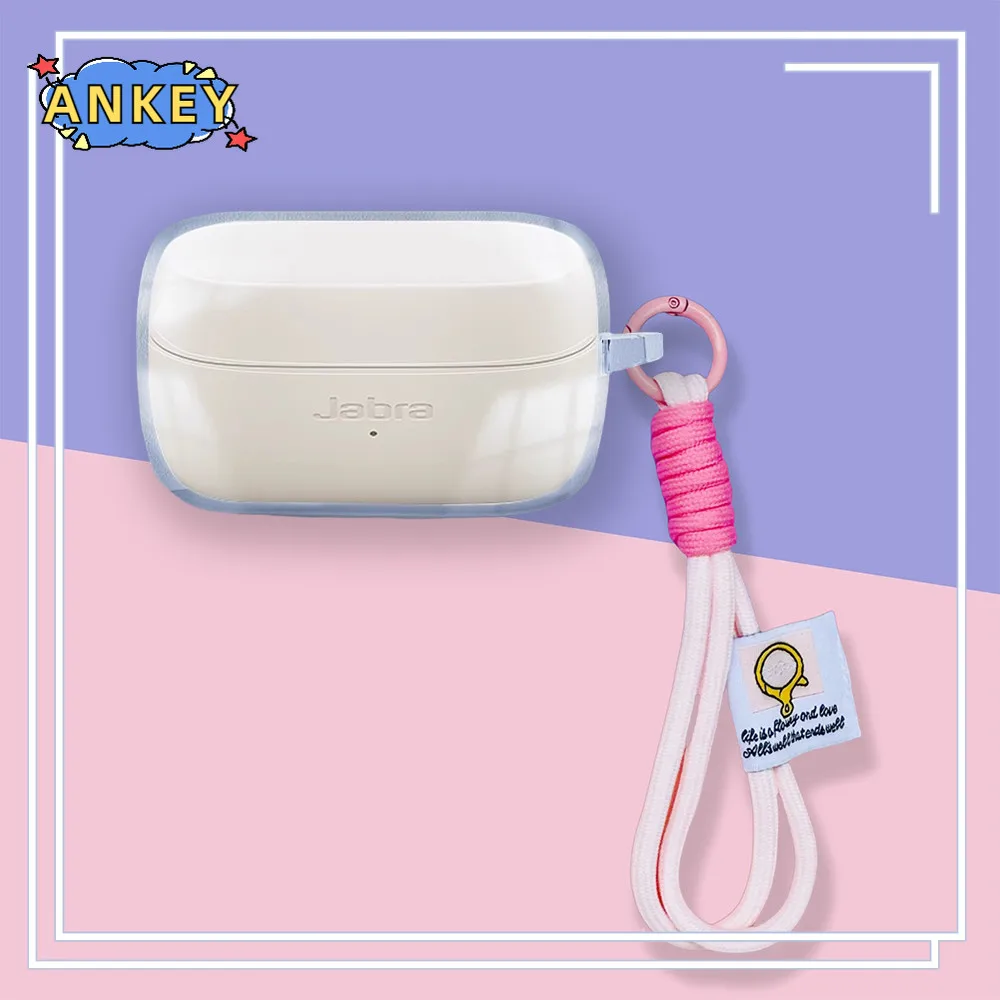 for Jabra Elite 4 3 2 Case Protective Transparent Clear TPU Covers Bluetooth Earphone Shell Headphone Portable