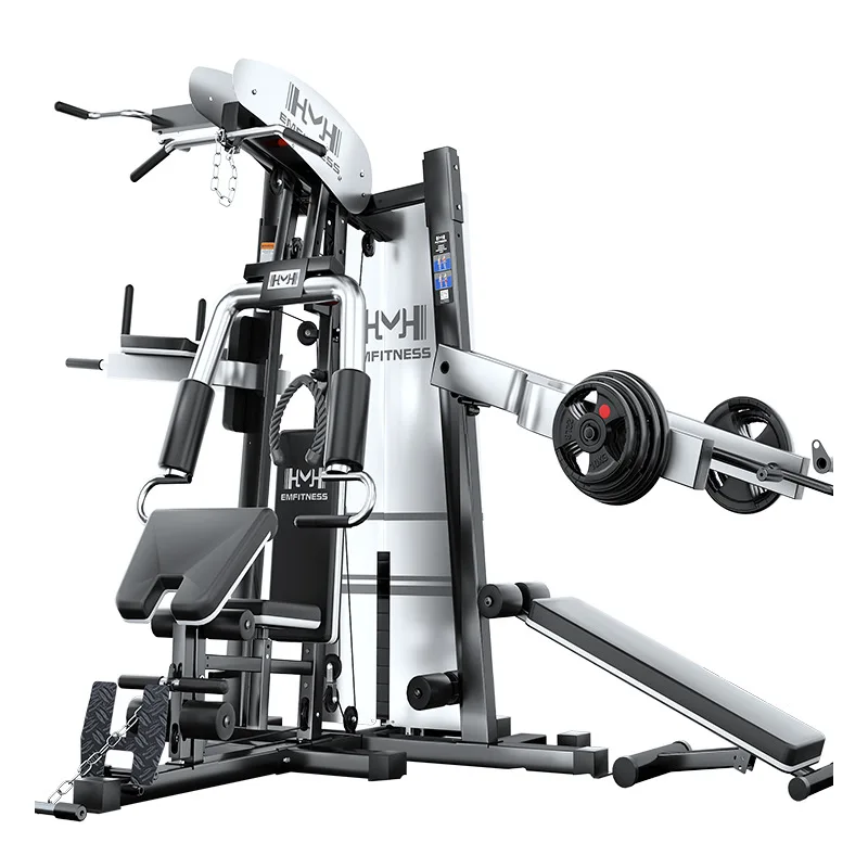 Three-person station multi-functional comprehensive trainer Household high and low pull chest expansion trainer