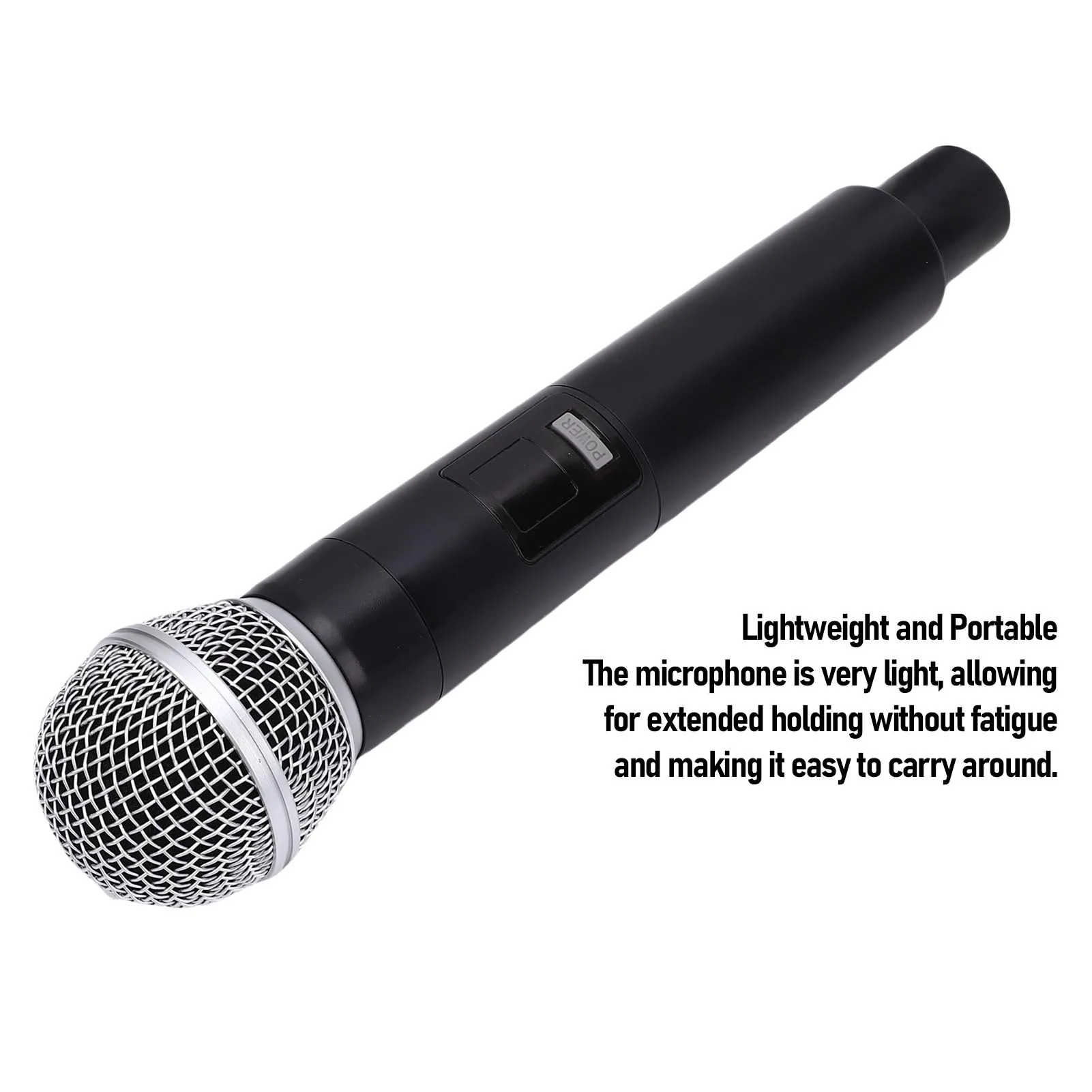 Modelo de micrófono, accesorio de micrófono de mano realista de Metal ligero para simular la práctica del habla, micrófono realista para Cosplay en escenario
