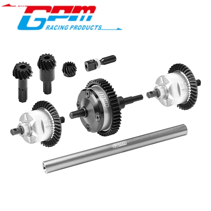 GPM TXMM3747 (sem óleo diferencial) AÇO DE CARBONO 4140 + liga 7075 DIANTEIRO & CENTRO & TRASEIRO DIFFERENCIAL COMPLETO PARA TRAXXAS MIN RC Upgra