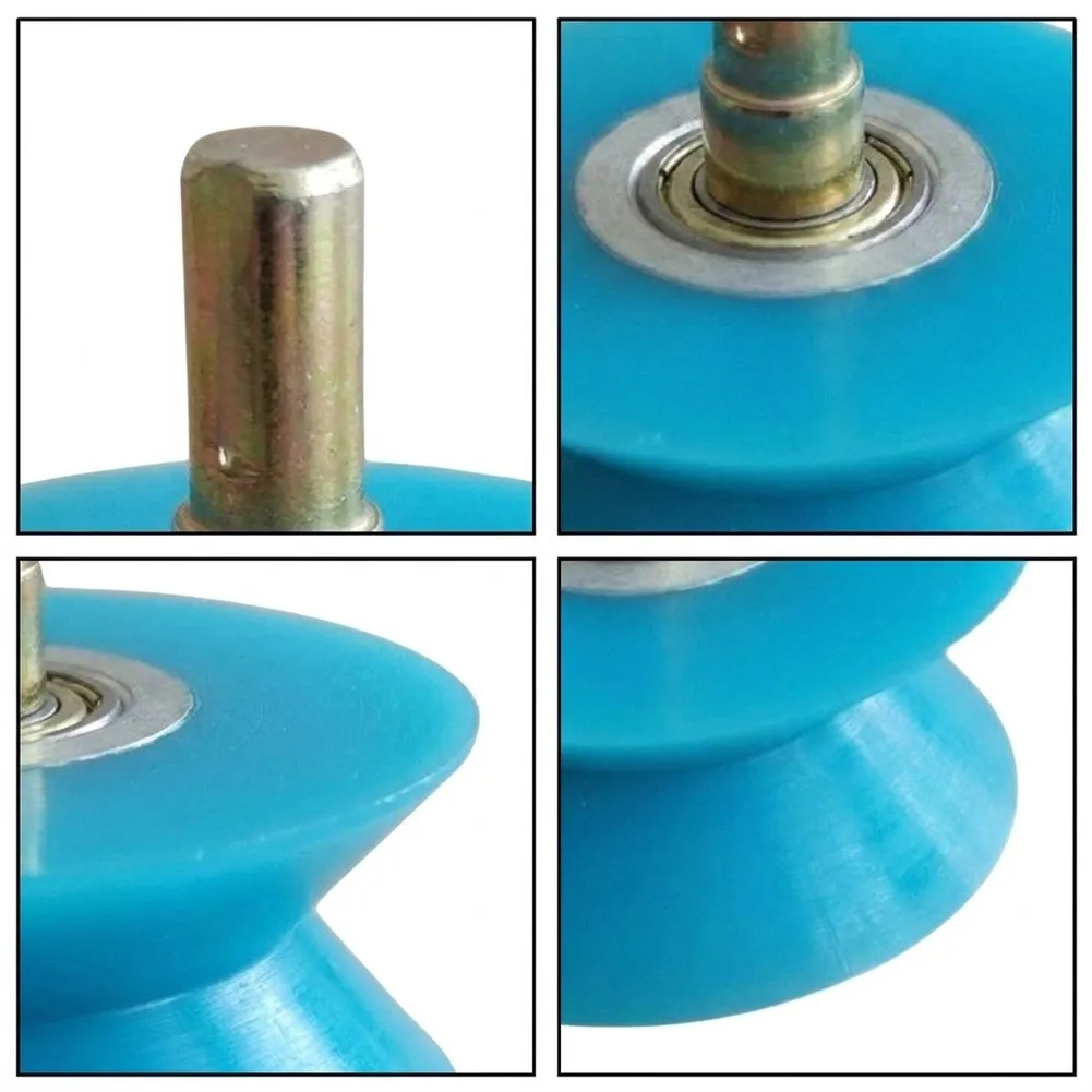 V-Groove Roller for Profile Wrapping Machine - 70x30mm Silicone Guide Wheel Pressure Roller Compatible with PVC Wood Profiles