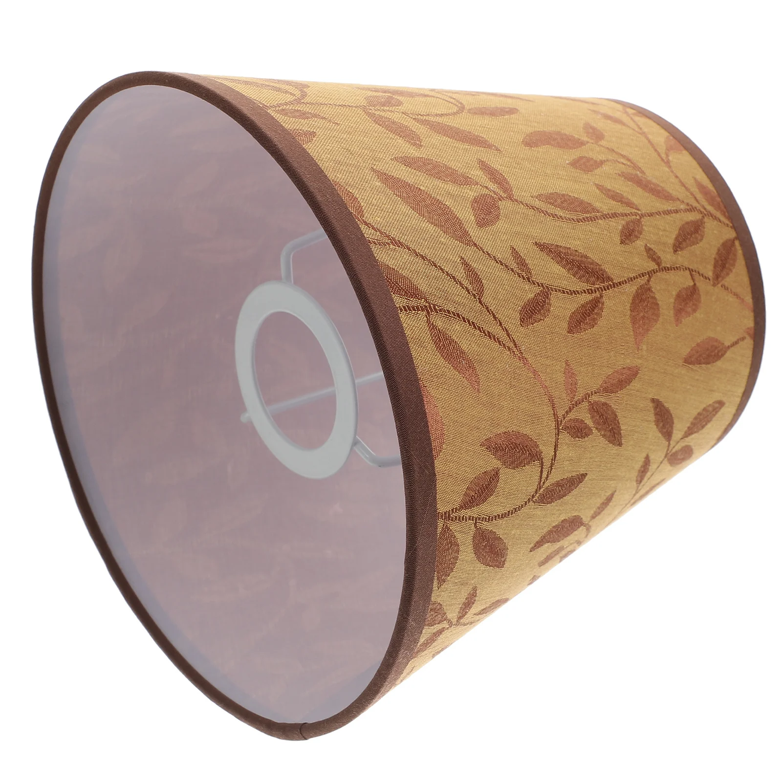 

Small Cloth Lampshade Willow Leaves Pattern Lamp Cover for Indoor Table Wall Pendant Light Replacement Lamp Shade