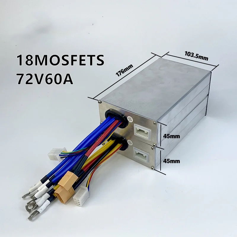 18 Mosfets 72V 60A Controller Display Accelerator for Dual Motors 4000W Electric Scooter Meter Instrumentation