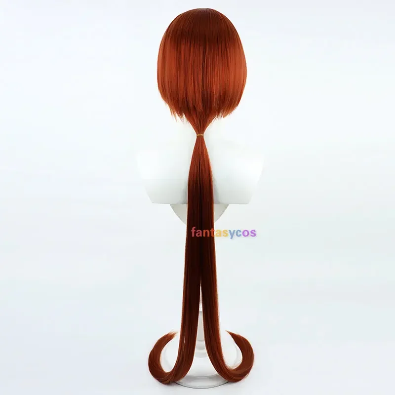 Game FIGHTERS KOF Shermie Cosplay Wig Long Heat Resistant Hair Halloween Role Play Party Costume Wigs 120cm + Free Wig Cap