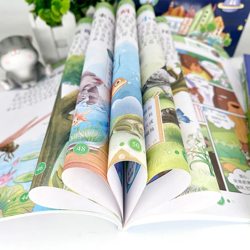 Searching for Small Eyes in Comics, Reading Big World Books, Elementary School Science Encyclopedia, Animal Astronomy Technology