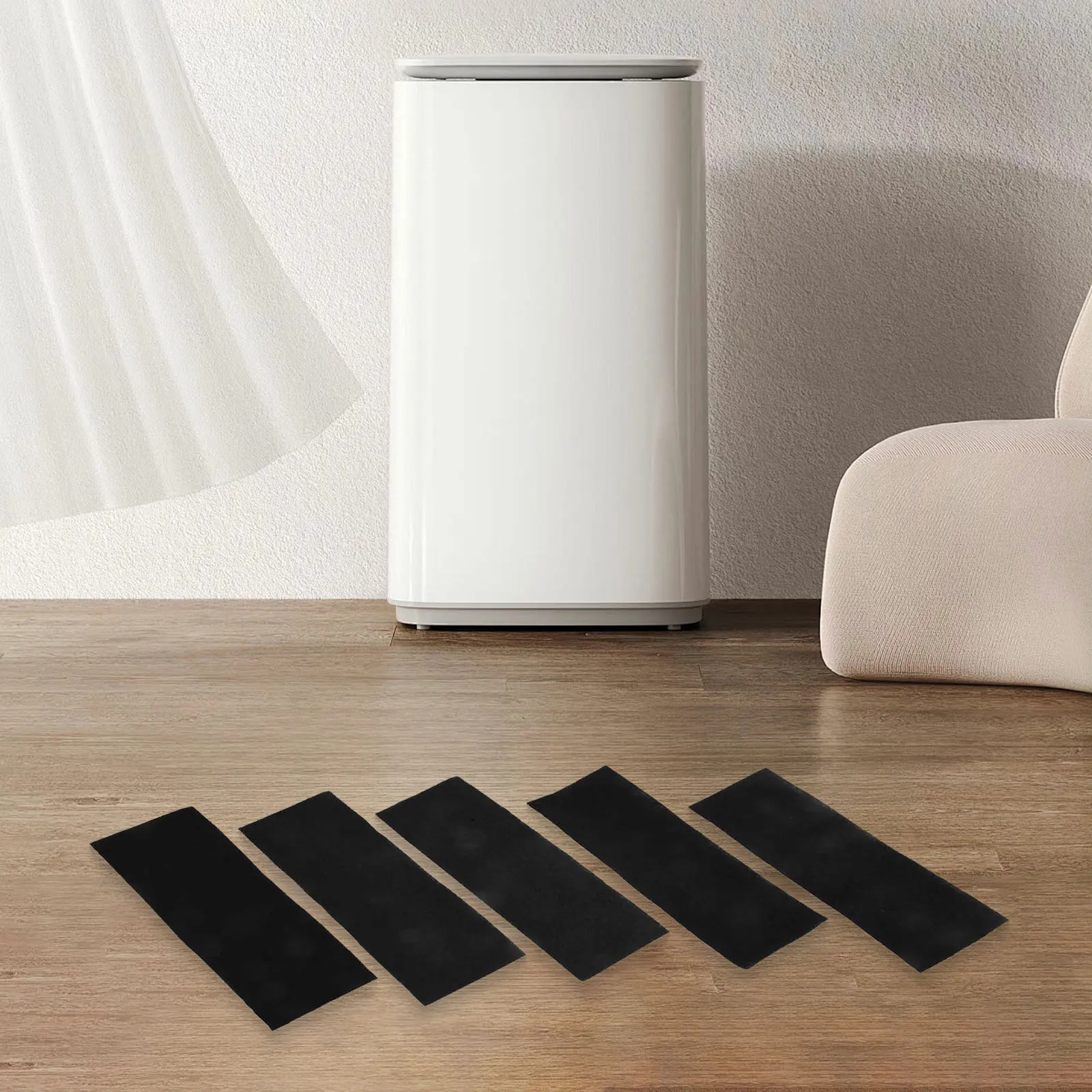 10pcs Activated Carbon Air Vent Filters 4x12 Inch Black Pad For Home Floor Ventilation Furnace Humidifier Fan Accessories