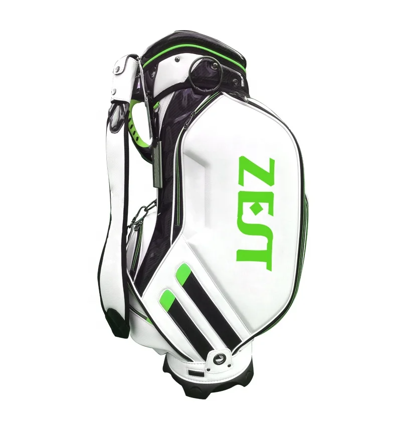 

Factory Price Caddy Golf Bag Leather Golf Staff Bag with Custom logo