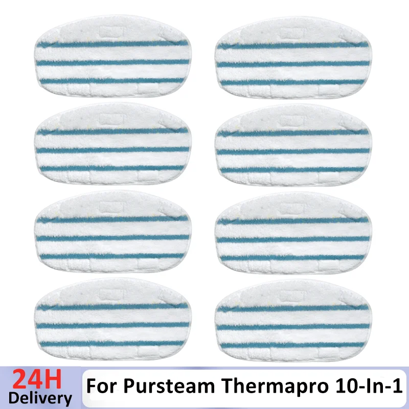 Microfiber Steam Mop Pads For Pursteam Thermapro 10-In-1 Washable Reusable Mopping Pad Accessories Household Replacement