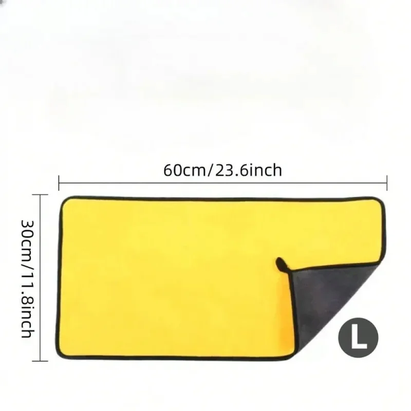 Double Layer Wash Cloth Microfiber Car Cleaning Towels 30X60cm 10pcs Soft Quick Drying for Windows Mirrors Wiping Rags