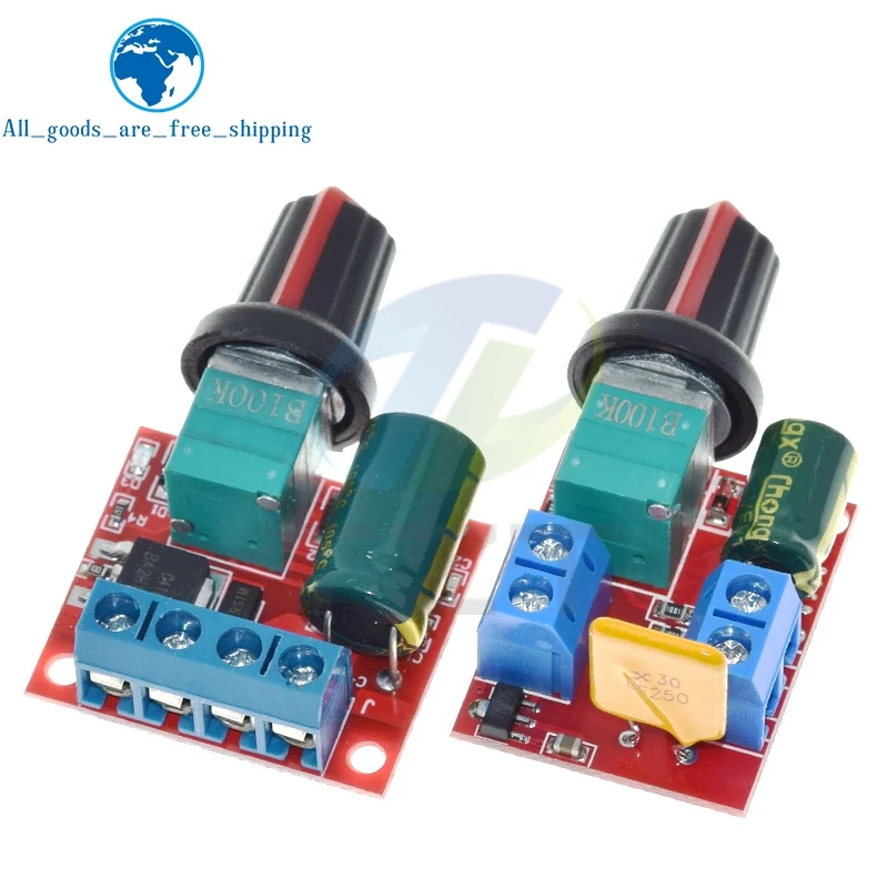 1/5PCS DC 4.5V-35V 5A 90W Motor Speed Controller Module Speed Regulator Adjust Board Switch 12V 24V