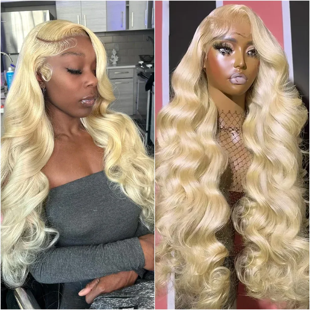 

200% Density Body Wave 613 Blonde 13x4 Lace Front Wig Human Hair 13x6 Hd Transparent Lace Frontal Brazilian Wigs For Women