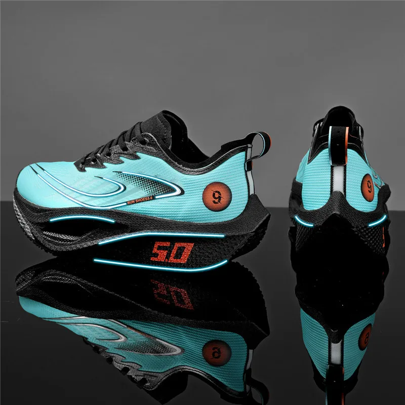New Full-Length Carbon Plate Running Shoes for Men in Summer Mesh Breathable Professional Sports Shoes for Wiping with Sound and Really Explosive Running Shoes image 2
