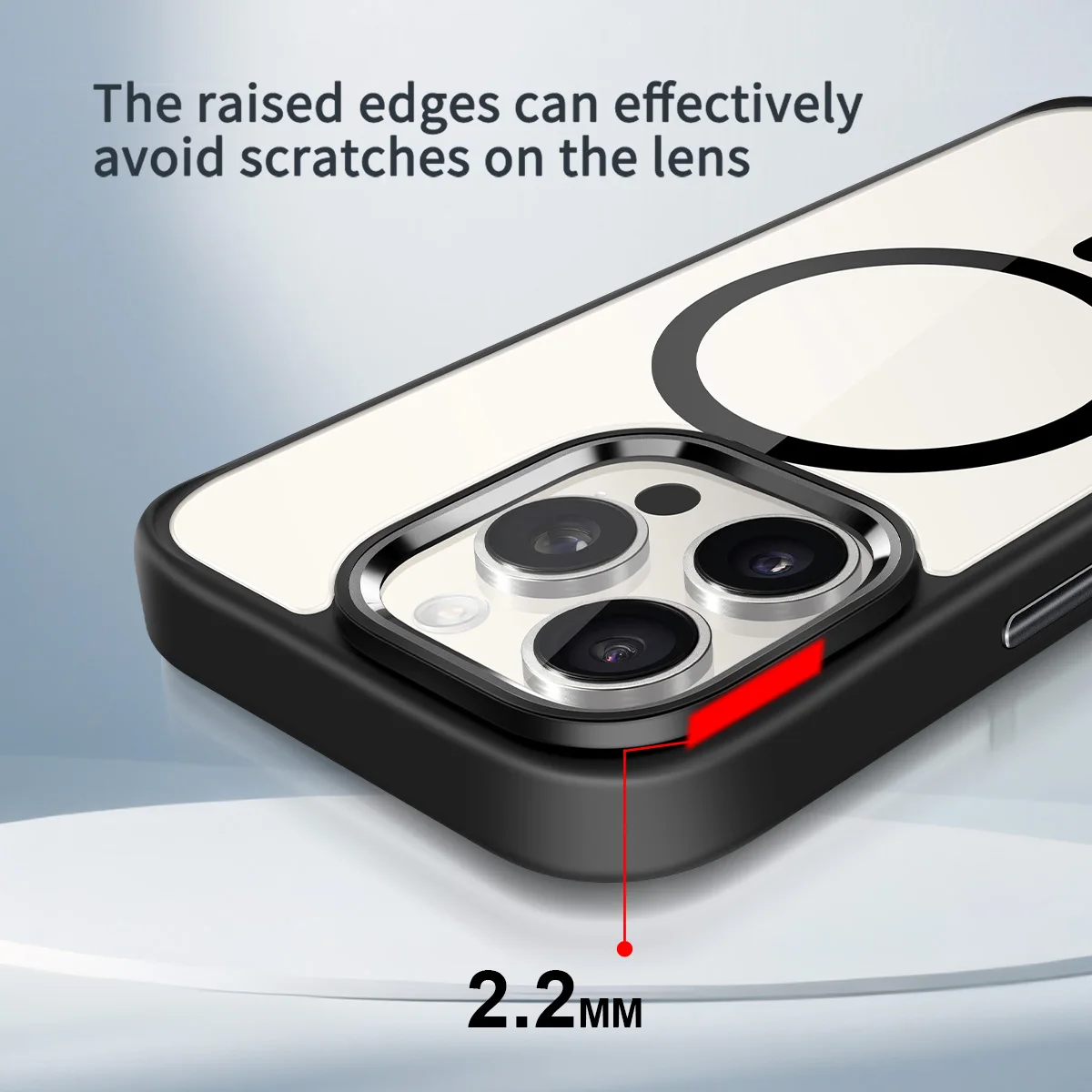 حافظة شحن لاسلكية مغناطيسية فاخرة جديدة لعام 2026 لهاتف آيفون 14 15 16 برو ماكس بلس غطاء خلفي صلب من البولي كربونات الشفاف #5