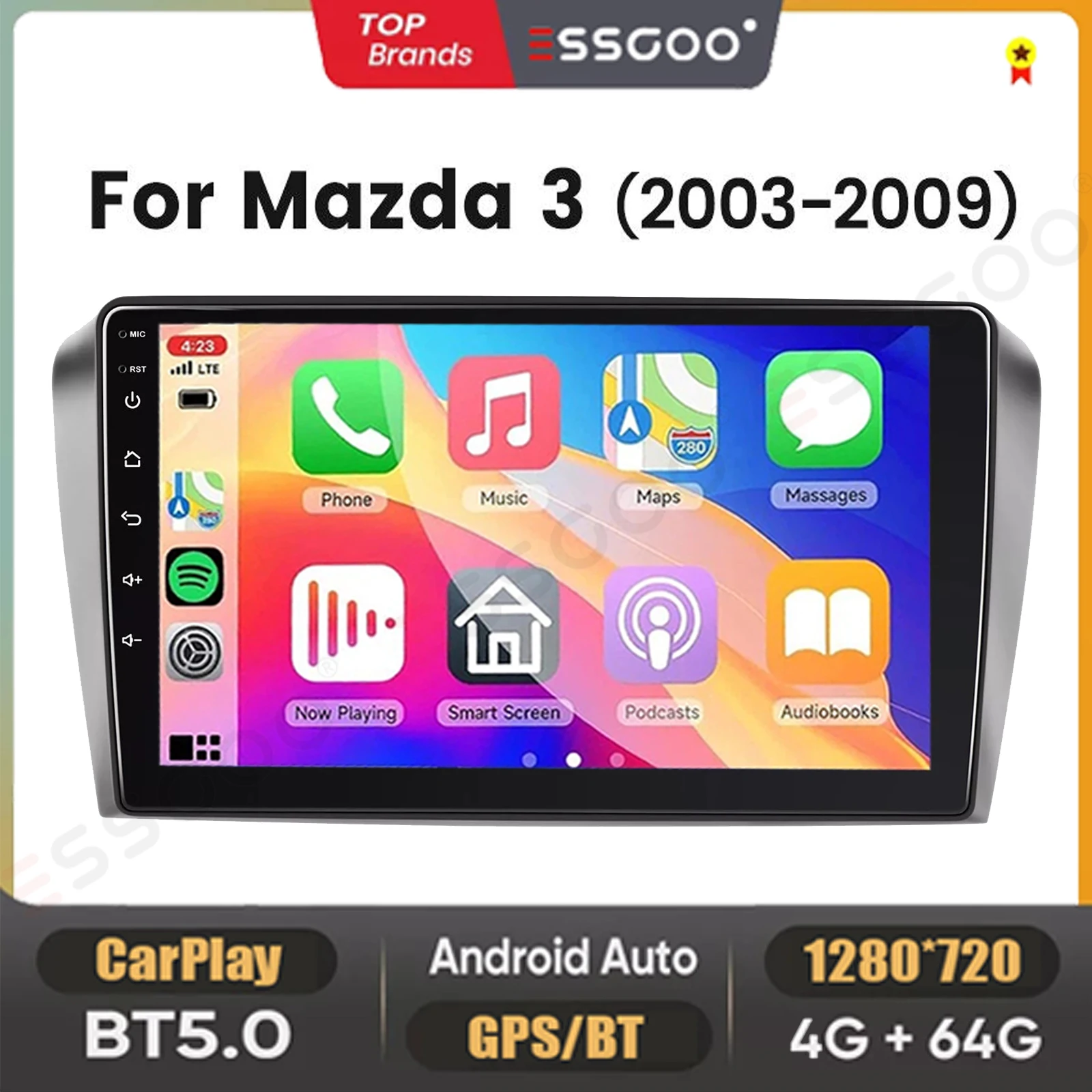 9" Android 14 Car S… - image