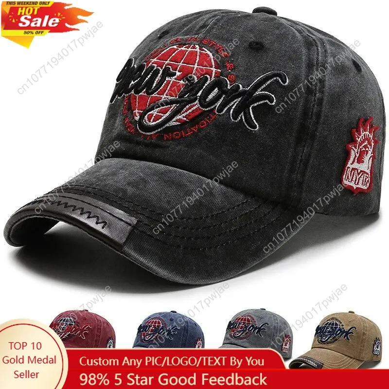 New Distressed Cotton Washed Baseball Cap Korean Outdoor Sunscreen Hat Casual And Versatile Street Spring And Autumn Sunhat