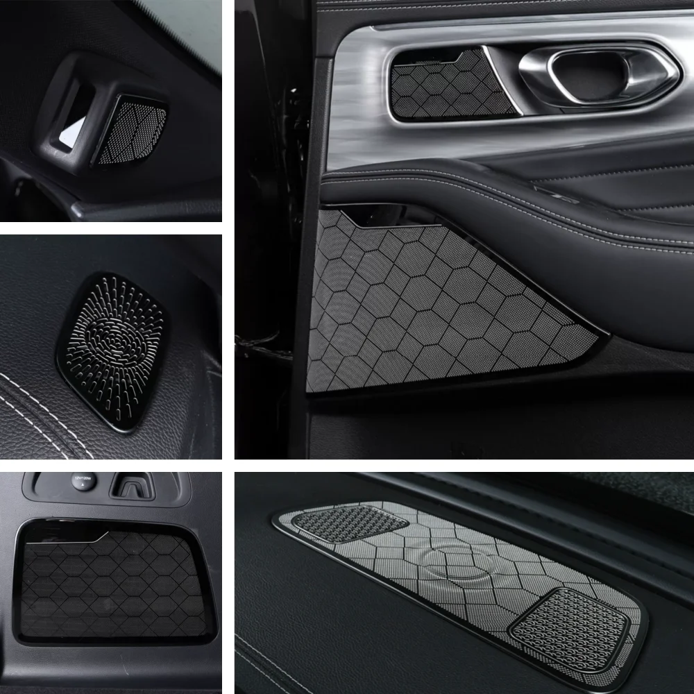 

Для Trumpchi GAC GS8 2022 2023 аксессуары для интерьера автомобиля стойка стерео дверная Колонка аудио Громкоговоритель крышка отделка