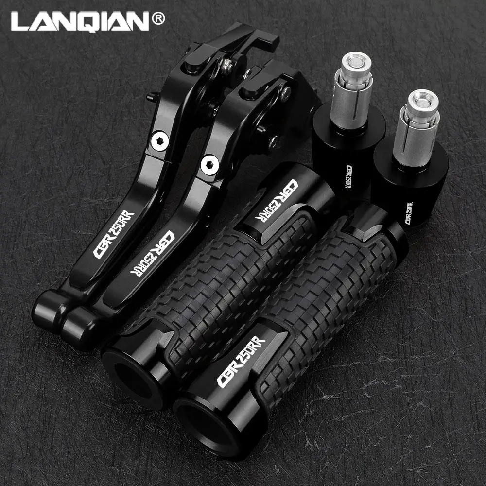 Motorcycle CNC Aluminum Brake Clutch Levers & Handbrake Handlebar Grip Handle Hand Grips For HONDA CBR250RR CBR 250RR 2011-2018