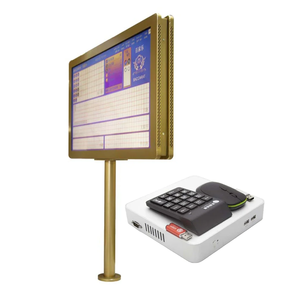 

High Resolution Gambling Display Set Widescreen Baccarat Display Electronic Road List System With Dragon Tiger