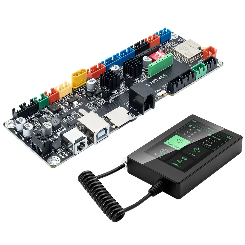 KY  CNC Engraving Machine Makerbase MKS LS ESP32 PRO GRBL Controller Module Support WIFI Bluetooth Touch Screen Upgrade DLC32