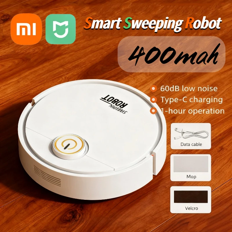 Xiaomi MIJIA Strong Suction Smart Sweeping Robot Type-C Charge Washable Mop For Pet Hair Hard Floor Kitchen Room Sweeping Robot
