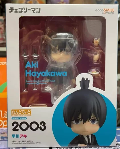 

In Stock Original GSC Nendoron#2003 CHAINSAW MAN Aki Hayakawa 10CM Figure Ornaments Gift Cartoon Anime Toys Movable