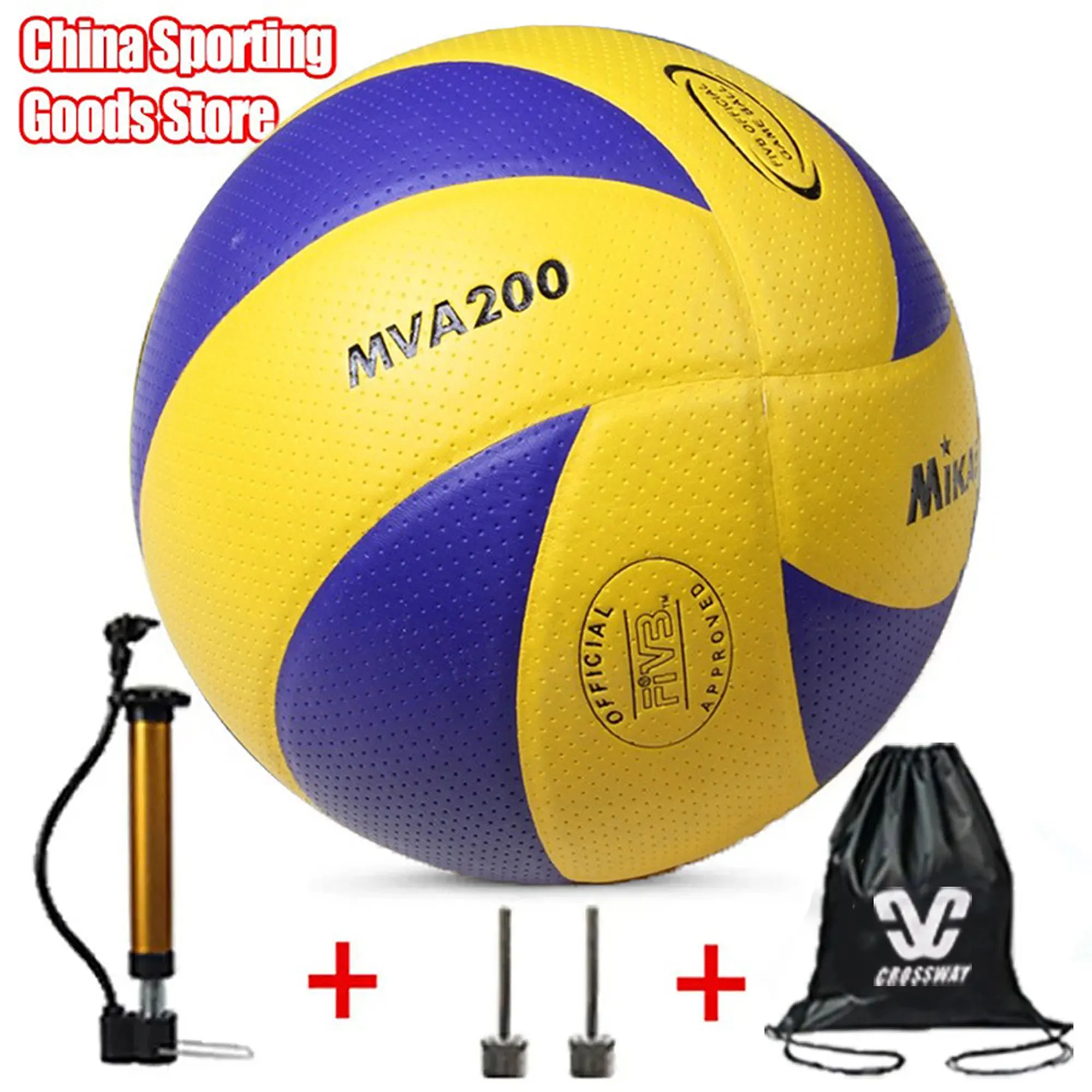 Christmas Gift,Outdoors Volleyball,Camping,Model200,Pu, Indoor Training,Free: air pump + air needle + bag