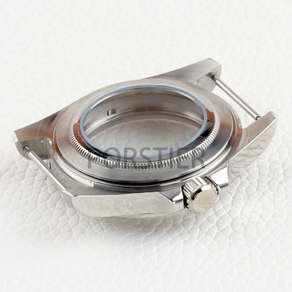 39 مللي متر ساعة حافظة NH35 الصلبة 316L الفولاذ المقاوم للصدأ الياقوت الزجاج ل Seiko NH34 NH35 NH36 NH38 حركة اكسبلورر 28.5 مللي متر الطلب #6