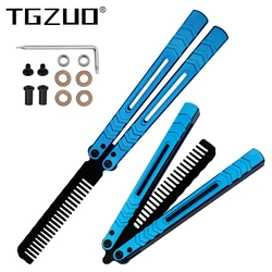 Aluminium Alloy Training Comb Novice Training Aluminum Handle Anti Slip Integrated Type Bearing Structure Fancy Portable Folding