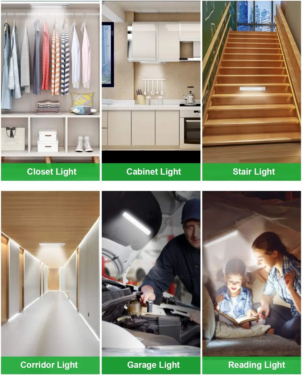 Led Closet Lights With Motion Sensor Kitchen Under Furniture Cabinet Light Usb Rechargeable Night Light Wardrobe Lighting Lamp