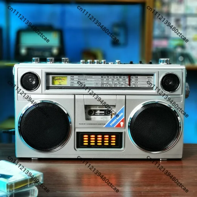 Rechargeable Cassette Tape Recorder Radio Portable Outdoor Speaker Bluetooth TF Card Audio Player