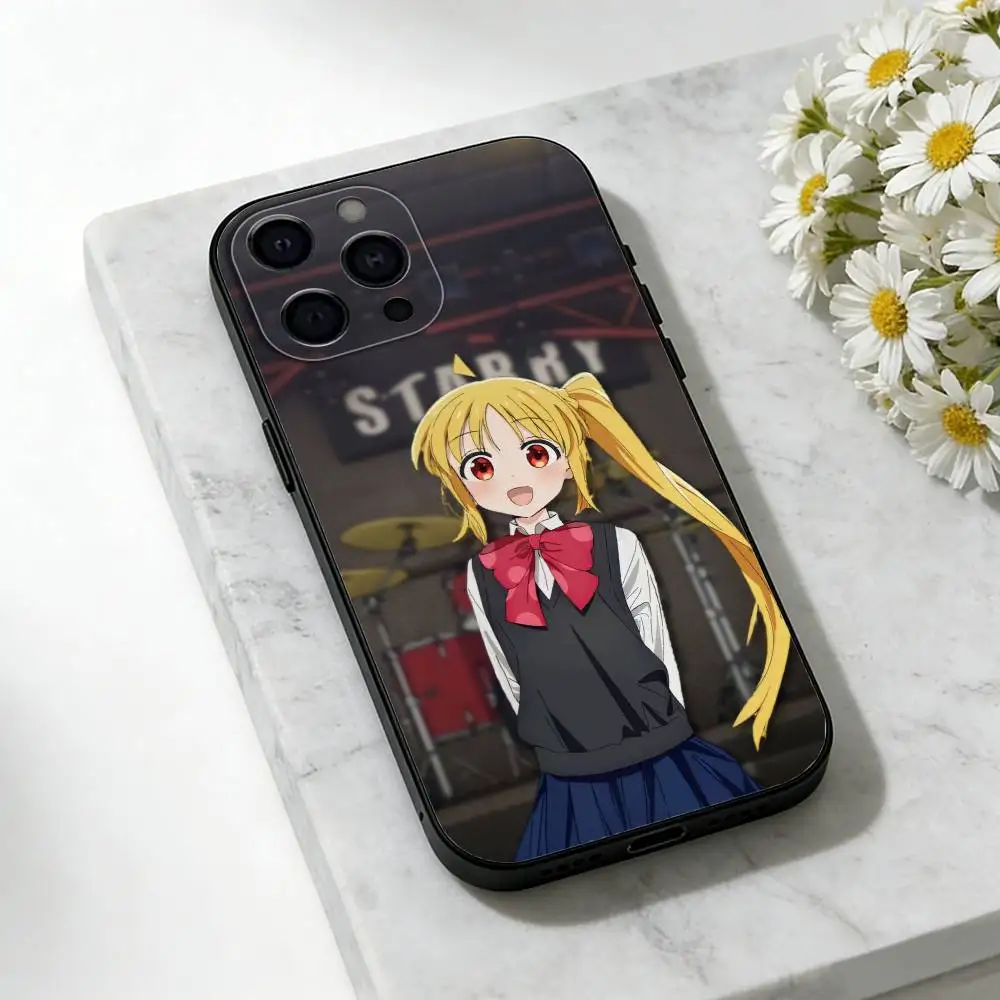 Bocchi the Rock Phone Case Silicone black Soft For IPhone 17,16,15,14,13,12,11,SE,Plus Pro Max