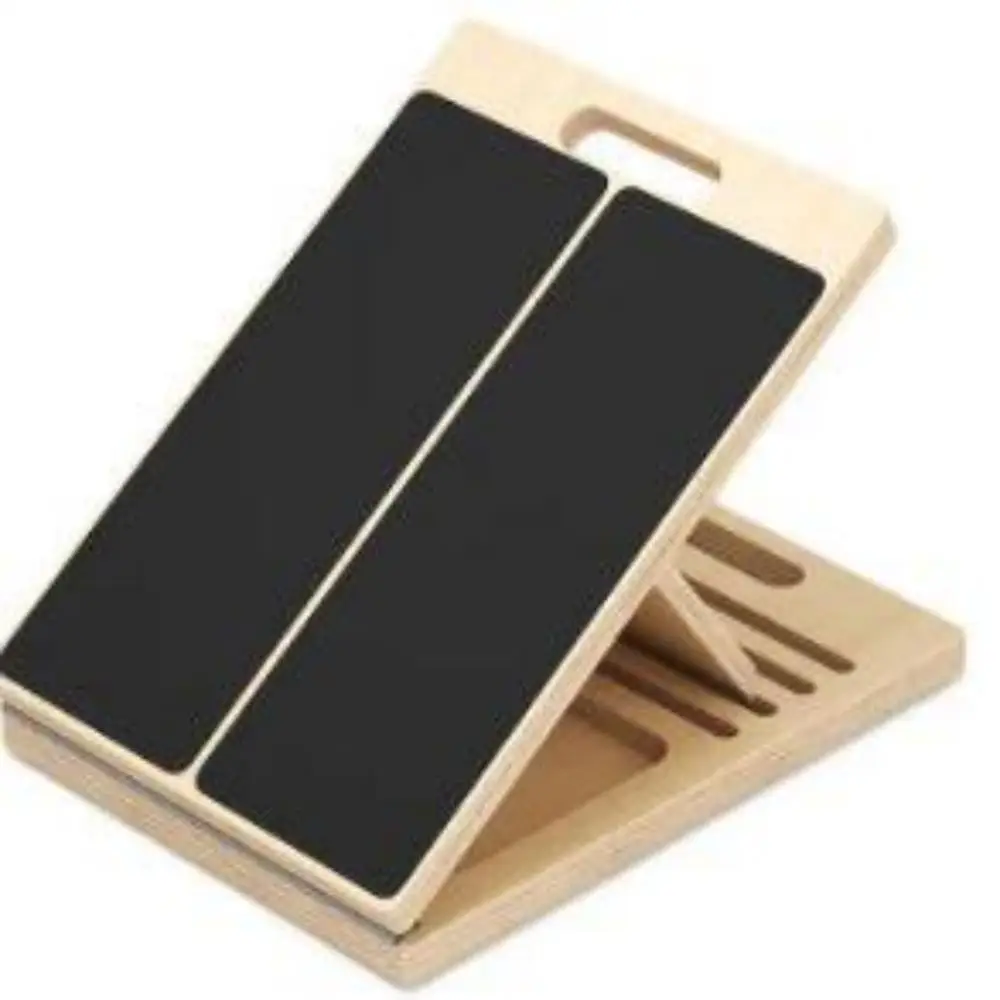 

Деревянная наклонная доска для приседаний и растяжки икроножных мышц, физиотерапевтический инструмент для улучшения гибкости ног и голеностопов