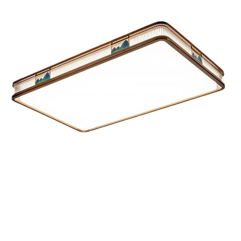 

All copper new Chinese living room light, full spectrum, Chinese style dining room bedroom Chinese style light