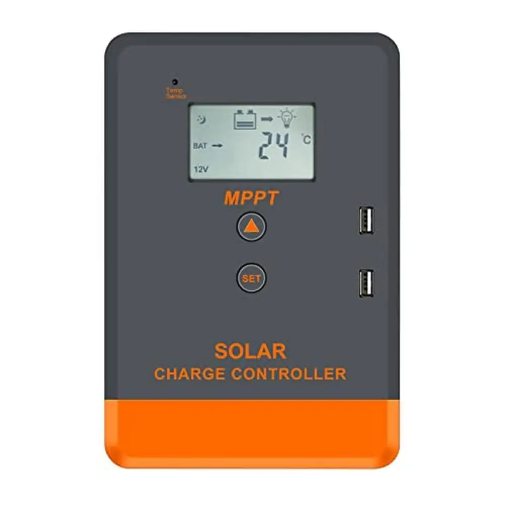 MPPT Solar Charge Controller 30A 12V 24V Regulator LCD Display Advanced Technology Tracking