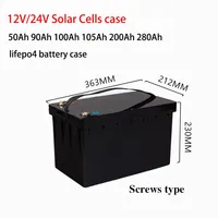 12v 24V Lifepo4 Battery Case 50Ah 90Ah 100Ah 105Ah 200Ah Lifepo4 Battery Plastic Box RV Solar Cells Case Diy Lifepo4 Battery Box