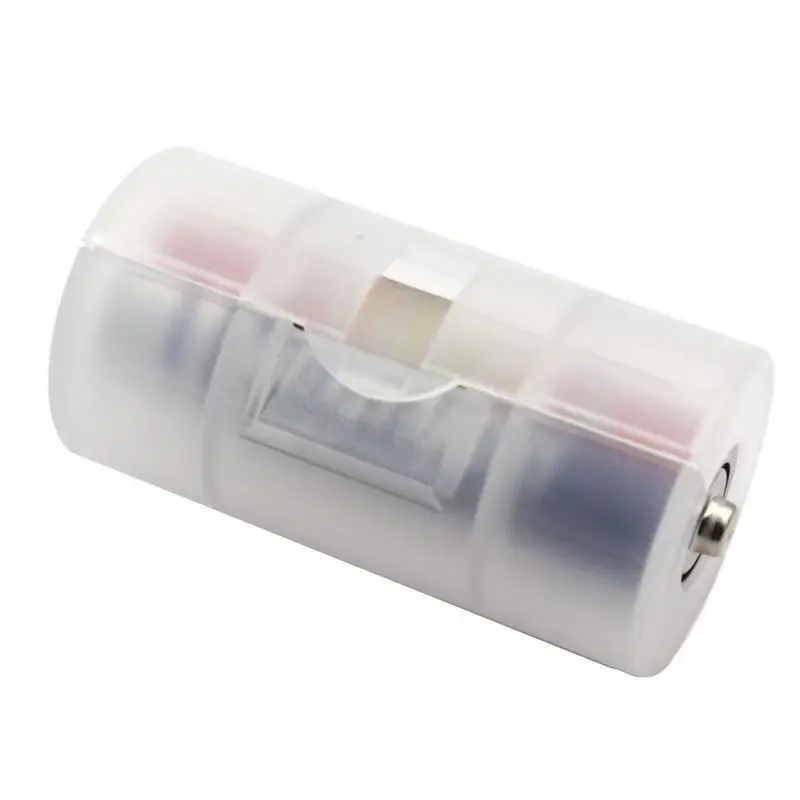 4Pcs/Set AA to C Size Battery Adapter Converter Holder And Storage Case