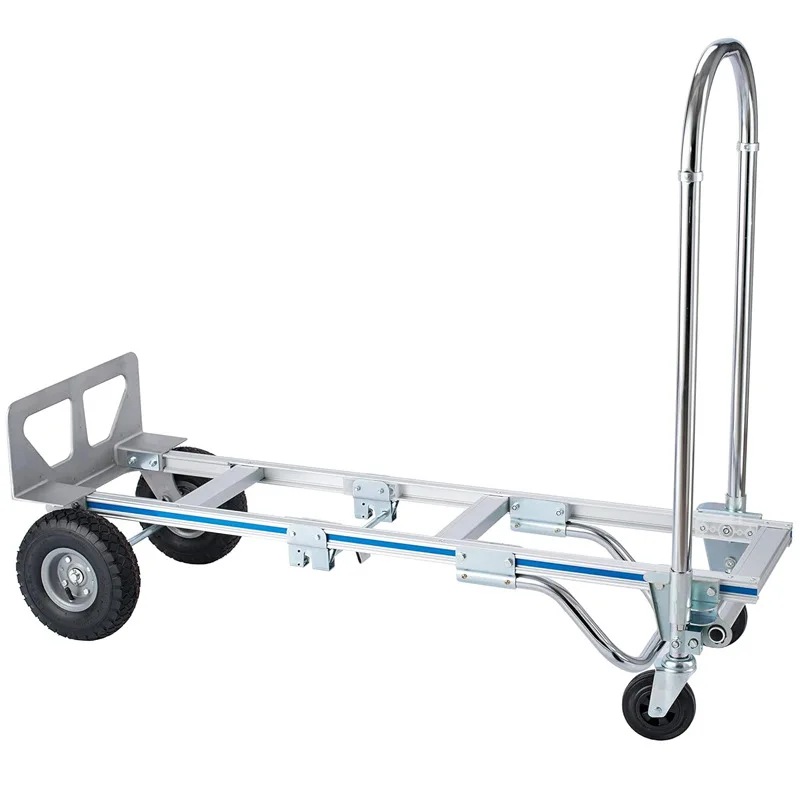 

Manufacturer supplies aluminum trolley tool cart portable folding aluminum alloy trolley moving truck trolley